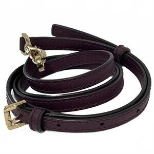 Michael Kors Handbag Purse Adjustable Strap Burgandy Plum Gold Hardware